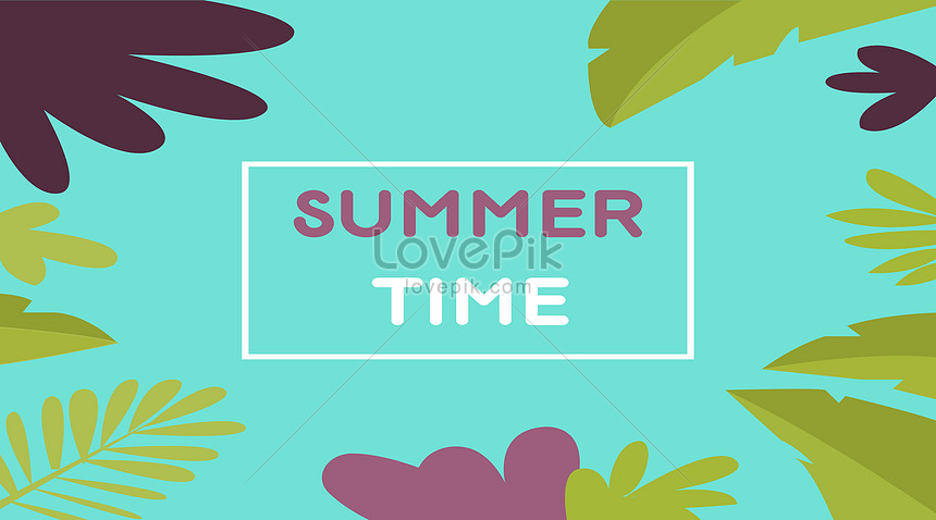 Summer background of tropical foliage illustration image_picture free ...