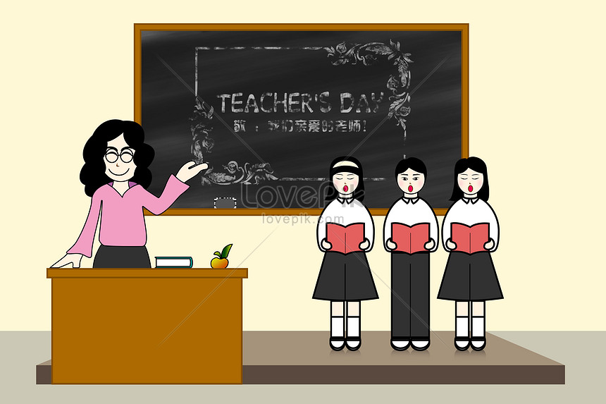 Premium Vector | Happy teachers day sketch art with flower books pencil  apple-saigonsouth.com.vn