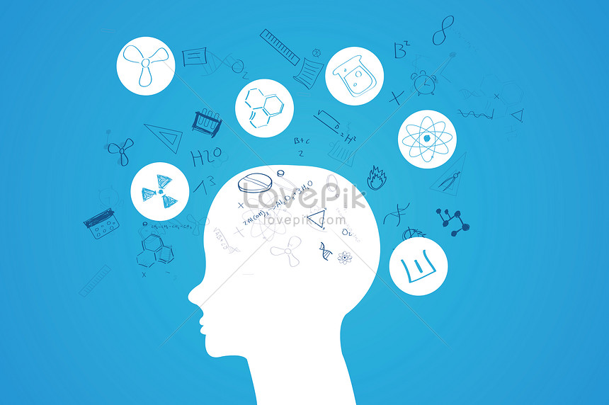 Science and technology intelligent brain cartoon material backgrounds  image_picture free download 