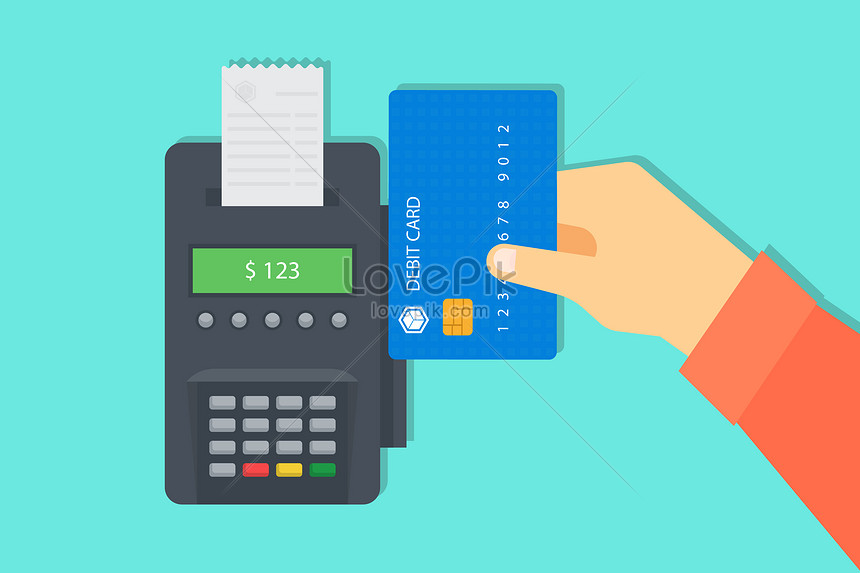 Credit card payment background illustration image_picture free download  