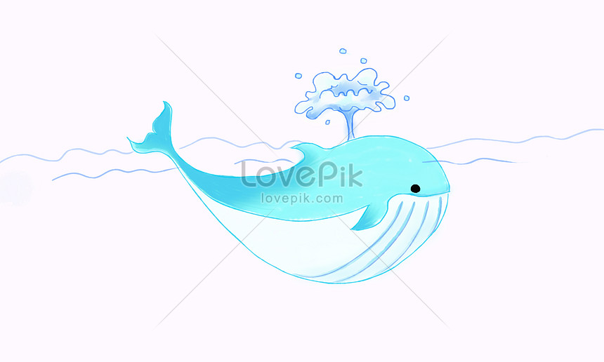 手描きかわいいクジライラスト背景イメージ 図 Id 400062715 Prf画像フォーマットpsd Jp Lovepik Com