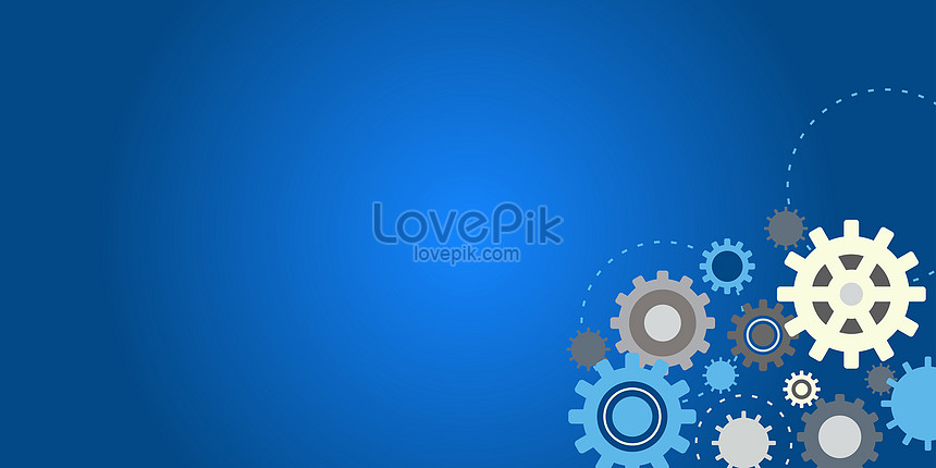 Blue Background Gear Download Free