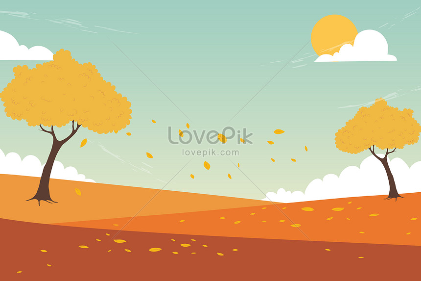 가을 배경 그림 일러스트 무료 다운로드 - Lovepik