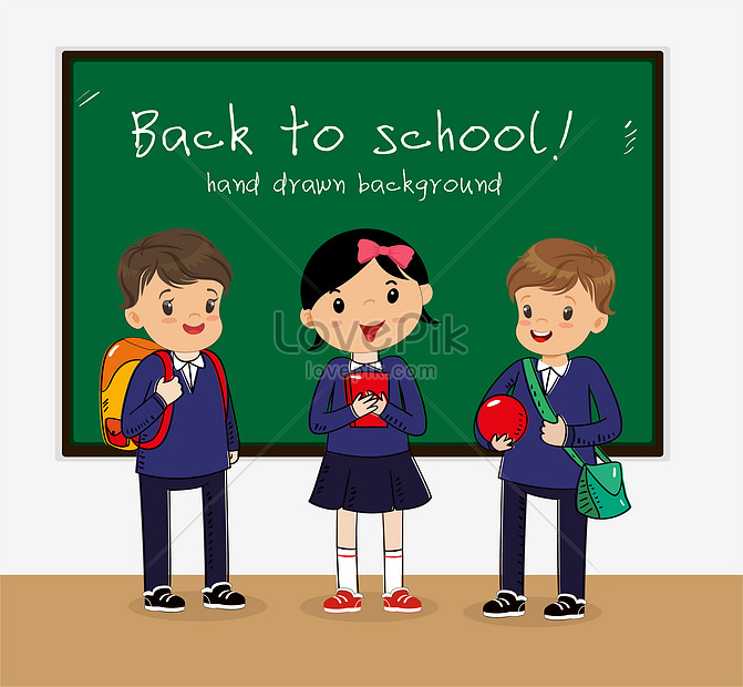 Back School Students Illustration Image Picture Free Download Lovepik Com