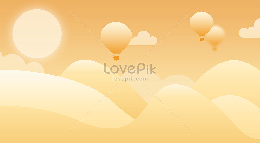 熱気球砂漠のイラストイメージ 図 Id 400071332 Prf画像フォーマット