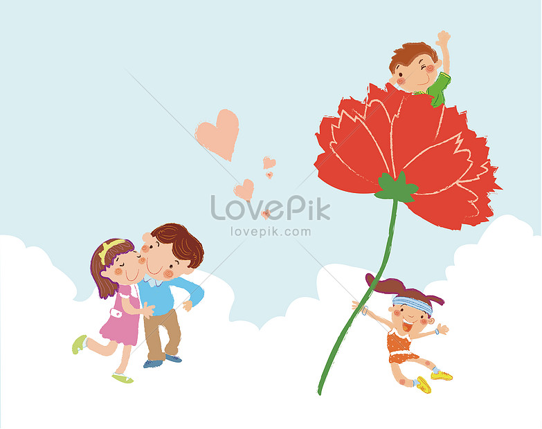 家族の再会暖かいイラストイメージ 図 Id Prf画像フォーマットai Jp Lovepik Com