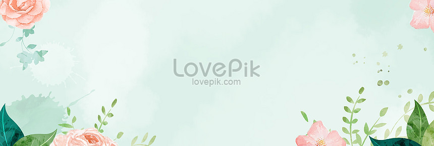 小清新花草背景圖片素材 Psd圖片尺寸5908 2000px 高清圖片400075180 Zh Lovepik Com