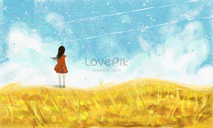 가을 풍경 일러스트 무료 다운로드 - Lovepik