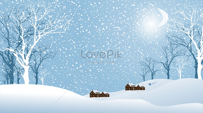 雪景色のイラストイメージ 図 Id Prf画像フォーマットcdr Jp Lovepik Com