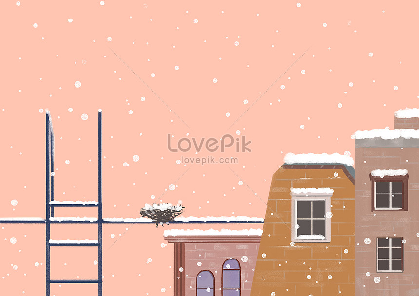 冬雪背景圖片素材 Psd圖片尺寸3508 2480px 高清圖片 Zh Lovepik Com