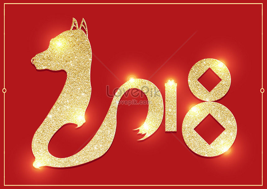 2018 the year of the dog. graphics image_picture free download