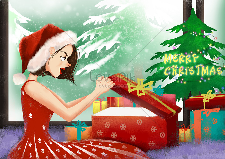 Looking Forward To Christmas Gifts Illustration Image Picture Free Download 400085274 Lovepik Com