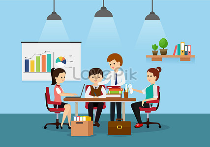 Business meeting illustration image_picture free download 400131700 ...