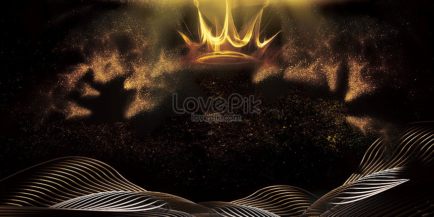 Black Gold Crown Background Download Free | Banner Background Image on  Lovepik | 400107092