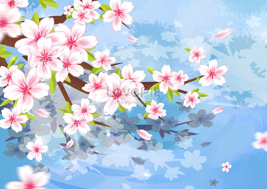 春の桜のイラストイメージ 図 Id Prf画像フォーマットpsd Jp Lovepik Com