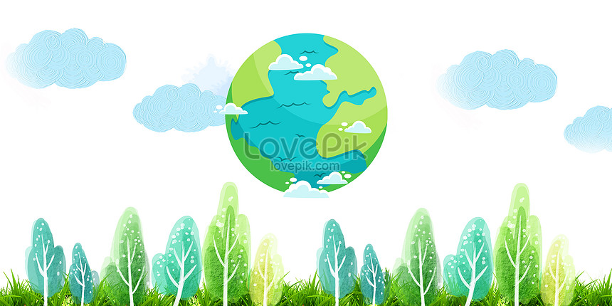Green environment background illustration image_picture free download  