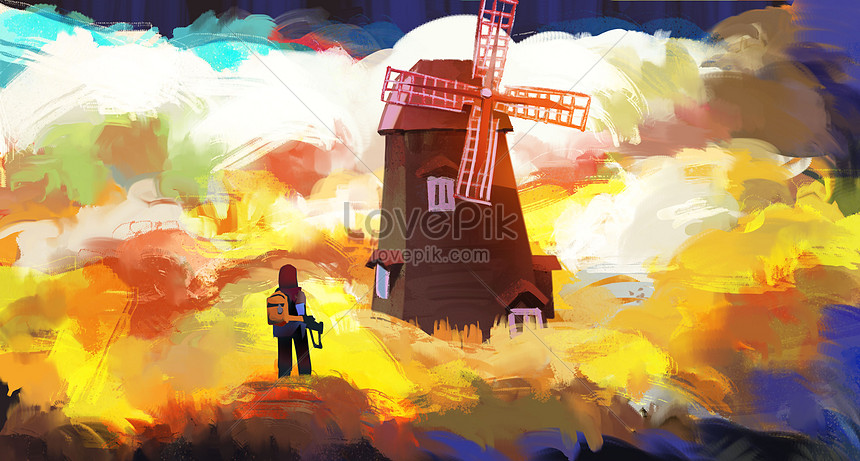 the windmill in