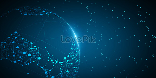 Large Data Blue Background Download Free 