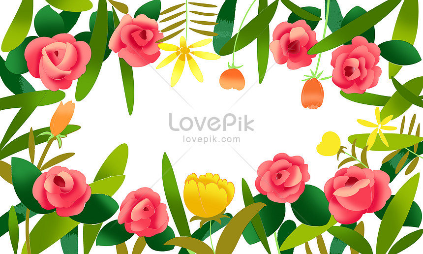 春天花卉植物背景素材圖片素材 Psd圖片尺寸4500 2700px 高清圖片 Zh Lovepik Com