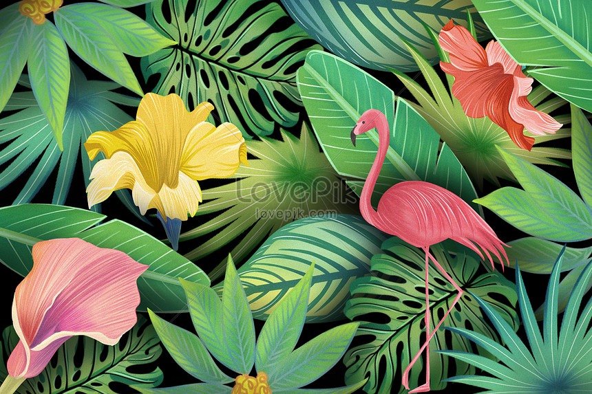 熱帯植物の背景イメージ 図 Id Prf画像フォーマットpsd Jp Lovepik Com
