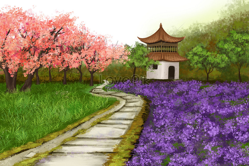 春の風景イメージ 図 Id Prf画像フォーマットpsd Jp Lovepik Com