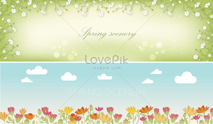 春の背景イラストイメージ 図 Id 400121834 Prf画像フォーマットai Jp