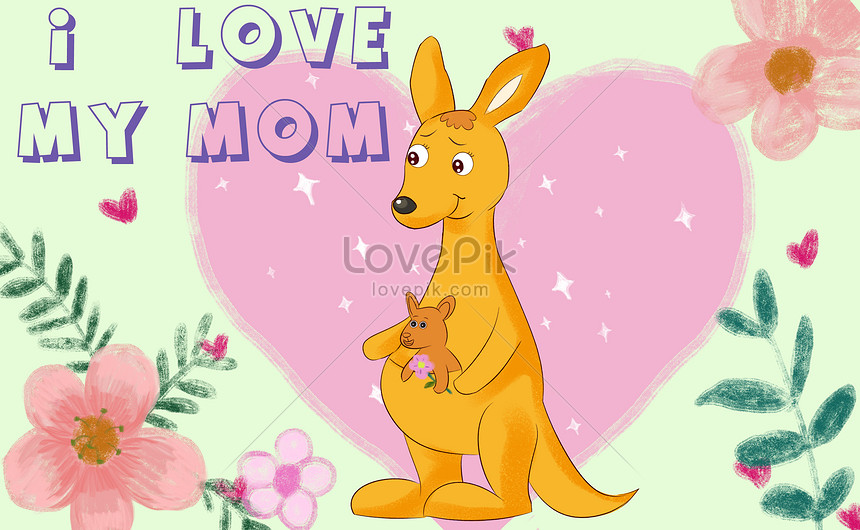 Madre Canguro Y Canguro Bebé PNG ,dibujos Canguro, Mamá, Canguro Bebé PNG y  PSD para Descargar Gratis