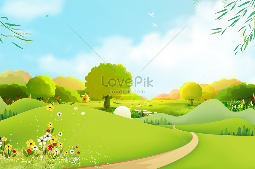 Escena De Primavera | PSD ilustraciones imagenes descarga gratis - Lovepik