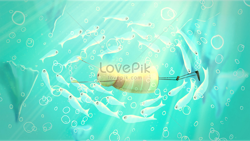 水中魚ファンタジーイラストイメージ 図 Id Prf画像フォーマットpsd Jp Lovepik Com