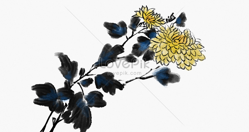 Chinese wind and flower background illustrations illustration image ...