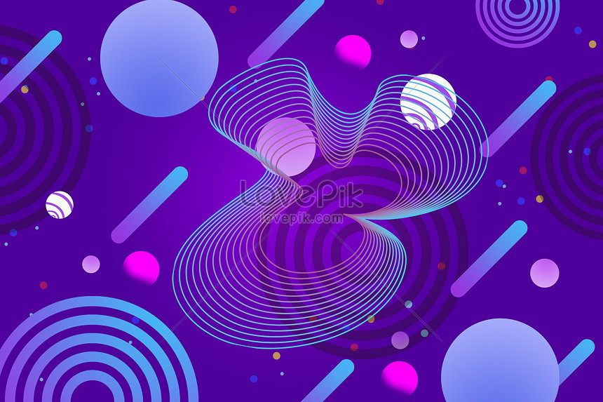 Gradient background of simplified geometry illustration image_picture ...