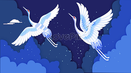Crane and wind illustration illustration image_picture free download ...
