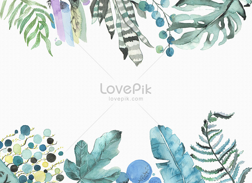 熱帯植物の水彩画素材イメージ 図 Id Prf画像フォーマットpsd Jp Lovepik Com