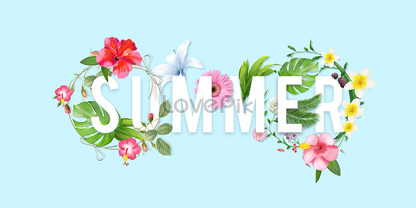 Cartoon summer advertising background illustration image_picture free ...