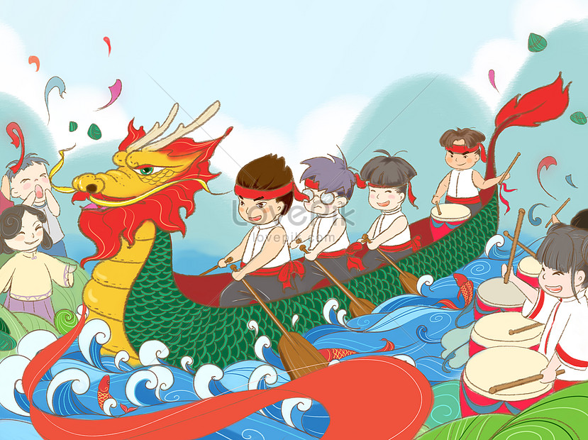 Dragon boat festival dragon boat illustration image_picture free ...