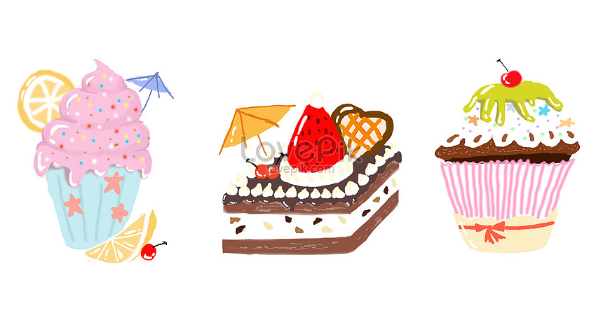 デザートデザートケーキのイラストイメージ 図 Id Prf画像フォーマットpsd Jp Lovepik Com