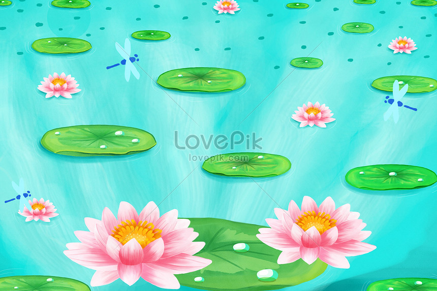 小さな新鮮な蓮の池のイラストイメージ 図 Id Prf画像フォーマットpsd Jp Lovepik Com