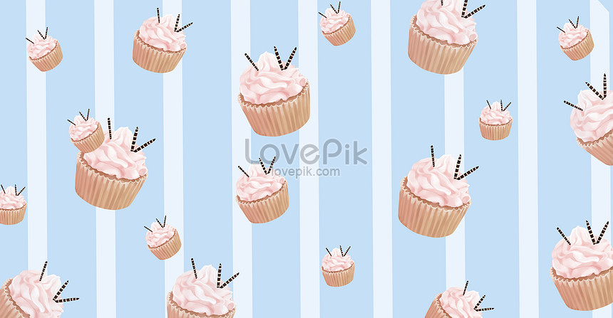 手描き美味しいカップケーキのイラストイメージ 図 Id 400171858 Prf