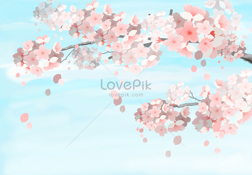 美しい桜の背景イラストイメージ 図 Id Prf画像フォーマットpsd Jp Lovepik Com