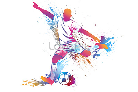 Colorful football illustration image_picture free download 400173021 ...