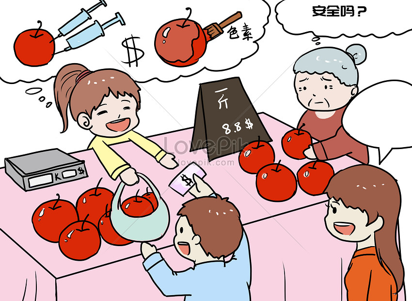 Food safety comics illustration image_picture free download 400175799 ...