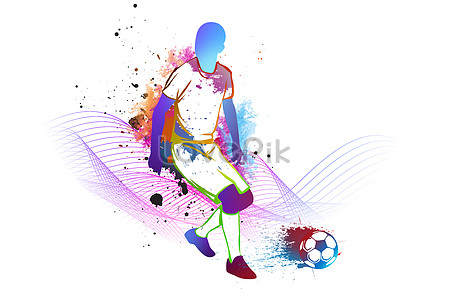 Colorful football illustration image_picture free download 400173021 ...