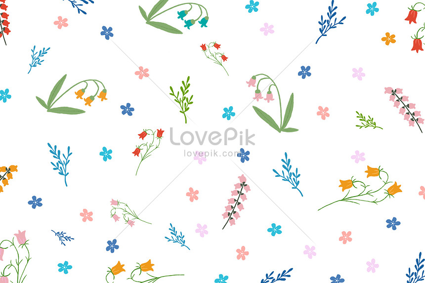 Simple flower background illustration image_picture free download  