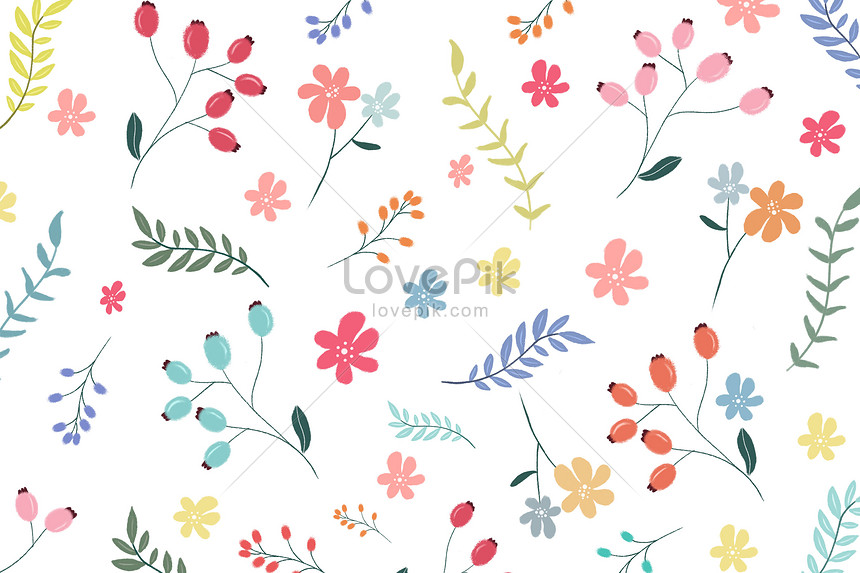 Simple flower background illustration image_picture free download  