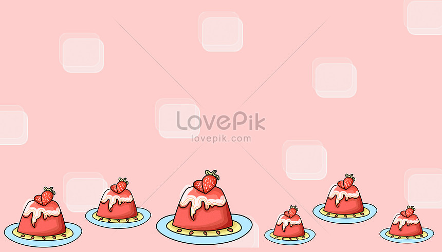 ピンクの美しいデザートの背景イラストイメージ 図 Id Prf画像フォーマット Jp Lovepik Com