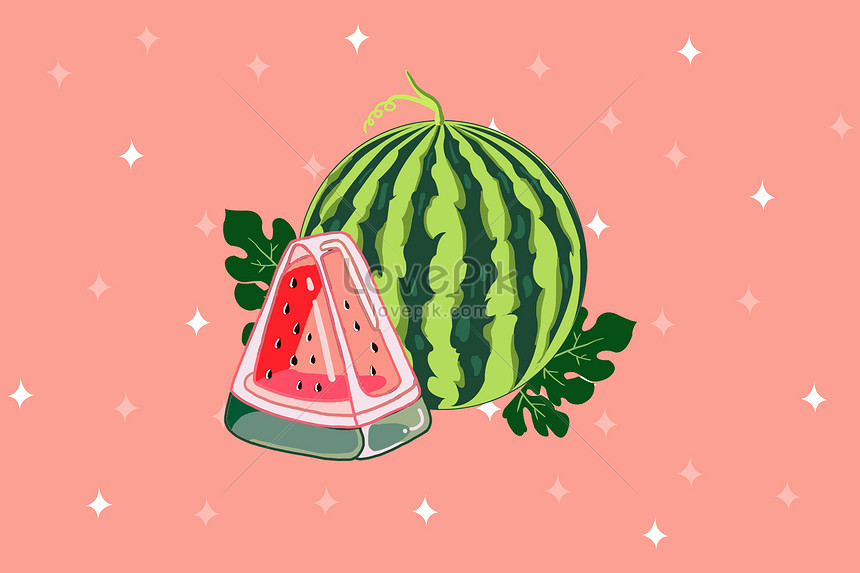 Cool summer watermelon illustration illustration image_picture ...