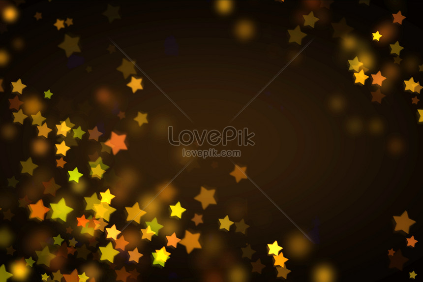 Black And Gold Star Background