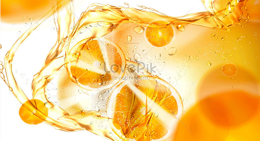 Fresh orange juice background creative image_picture free download  