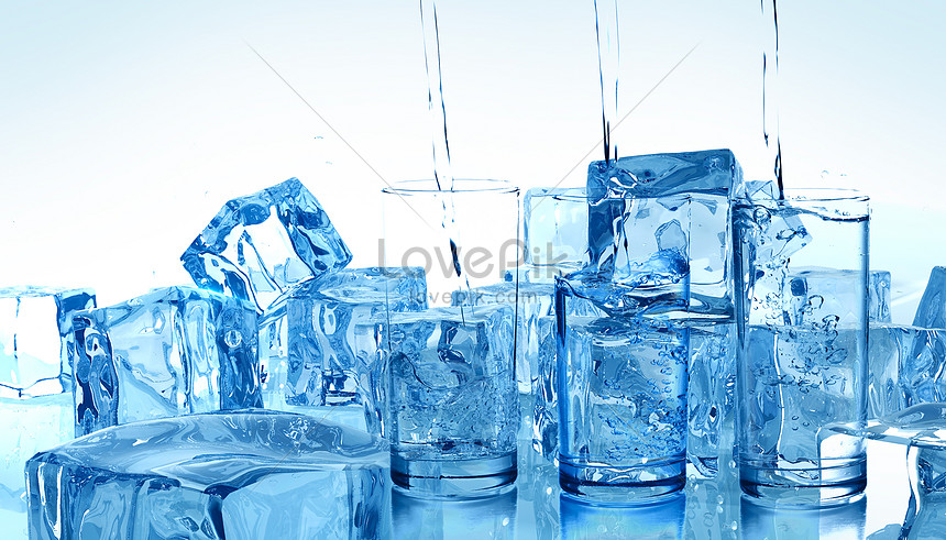 Fresh and cool ice cup background creative image_picture free download  400225916_
