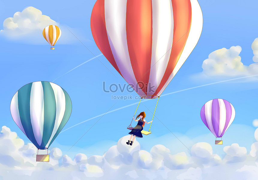Hot Air Balloon Hình ảnh | Định dạng hình ảnh PSD 400230675